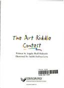 The Art Riddle Contest cover