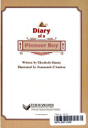 Diary of a Pioneer Boy cover