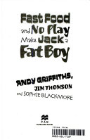 Fast Food and No Play Make Jack a Fat Boy cover