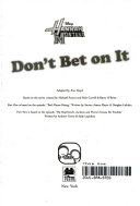Don't Bet on It cover