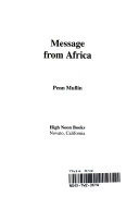 Message from Africa cover