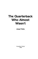 The Quarterback Who Almost Wasn't cover