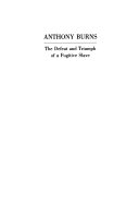 Anthony Burns: The Defeat and Triumph of a Fugitive Slave cover