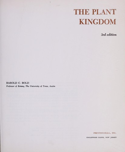 The Plant Kingdom cover