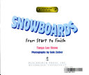 Snowboards: From Start to Finish cover