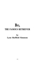Bo, the Famous Retriever cover