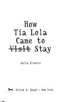 How Tía Lola Came to (Visit) Stay cover