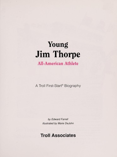 Young Jim Thorpe: All-American Athlete cover