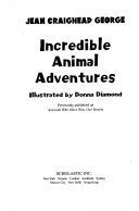 Incredible Animal Adventures cover
