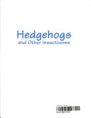 Hedgehogs and Other Insectivores cover