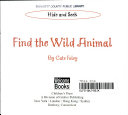 Find the Wild Animal cover