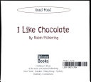 I Like Chocolate cover
