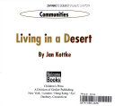 Living in a Desert cover