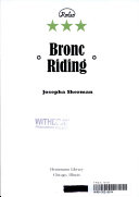 Bronc Riding cover