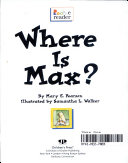 Where Is Max? cover