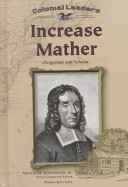 Increase Mather: Clergyman and Scholar cover