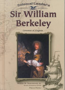 Sir William Berkeley: Governor of Virginia cover
