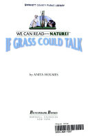 If Grass Could Talk cover