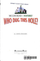 Who Dug This Hole? cover