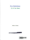 Eco-Solutions: It's in Your Hands cover