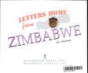 Letters Home from Zimbabwe cover
