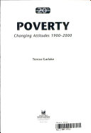 Poverty: Changing Attitudes 1900-2000 cover