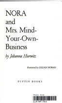 Nora and Mrs. Mind-Your-Own-Business cover