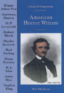 American Horror Writers cover
