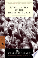 A Vindication of the Rights of Woman cover