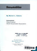 Snowmobiles cover