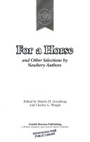 For a Horse and Other Selections by Newbery Authors cover