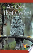 An Owl, That's Who! cover