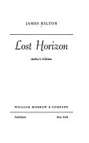 Lost Horizon cover