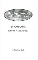Hedgehogs in the Closet cover