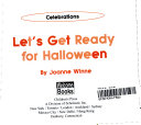Let's Get Ready for Halloween cover