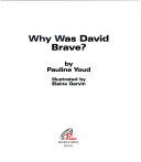 Why Was David Brave? cover