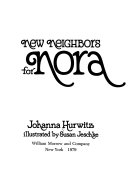 New Neighbors for Nora cover