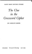 The Clue in the Crossword Cipher cover