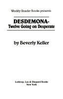 Desdemona--Twelve Going on Desperate cover