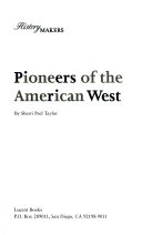Pioneers of the American West cover