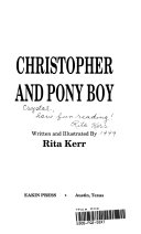 Christopher and Pony Boy cover