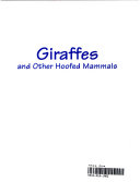 Giraffes and Other Hoofed Mammals cover