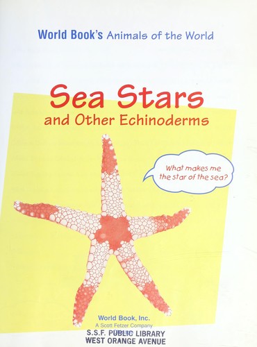 Sea Stars and Other Echinoderms cover