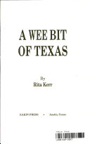 A Wee Bit of Texas cover
