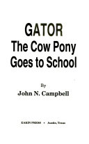 Gator the Cowpony Goes to School cover