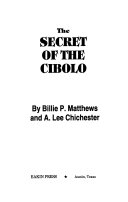 The Secret of the Cibolo cover