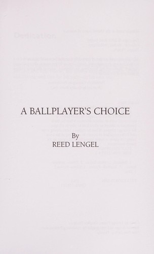 A Ballplayer's Choice cover