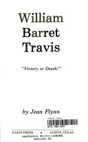 William Barret Travis cover