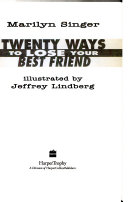 Twenty Ways to Lose Your Best Friend cover