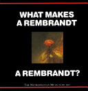 What Makes a Rembrandt a Rembrandt? cover